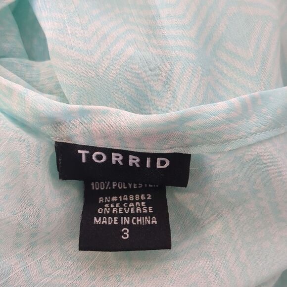 Torrid Sheer Babydoll Straply Tank Top Women's Size 3 22-24 - Picture 7 of 7